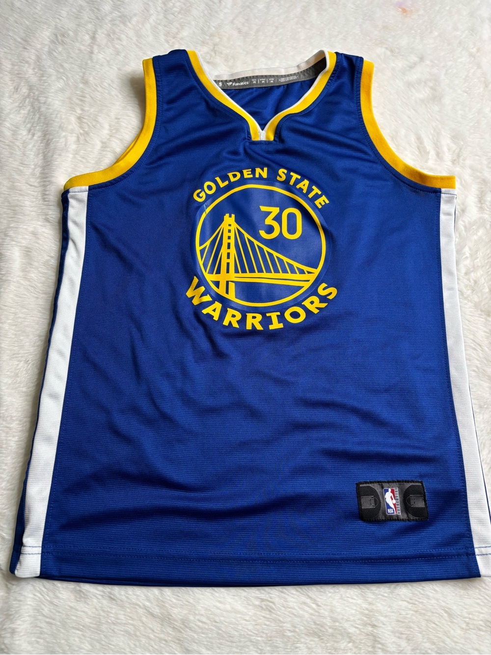 NBA Golden State Warriors Blue & Yellow Kids Jersey